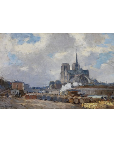 Albert Lebourg,Paris Notre Dame Albert Lebourg,Paris Notre Dame