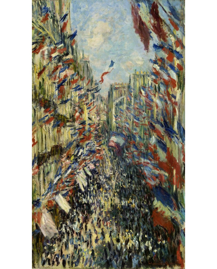 Claude Monet,The Rue Montorgueil in Paris. Celebration of