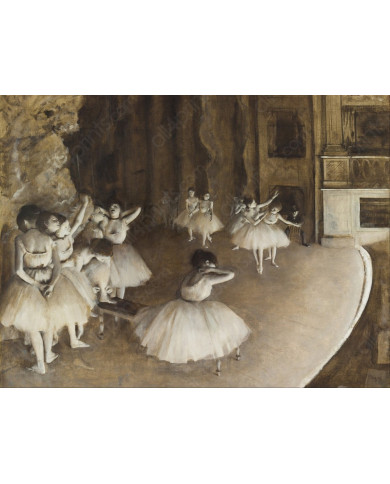 Edgar Degas,Rehearsal on Stage Edgar Degas,Rehearsal on Stage