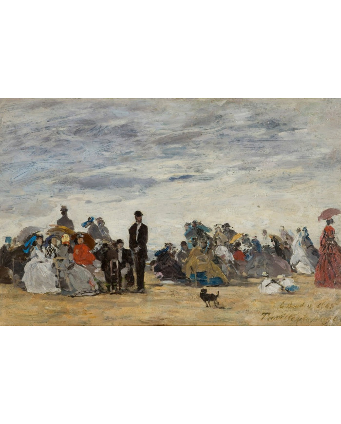 Eugène Boudin,The Beach at Trouville