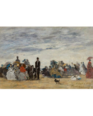 Eugène Boudin,The Beach at Trouville