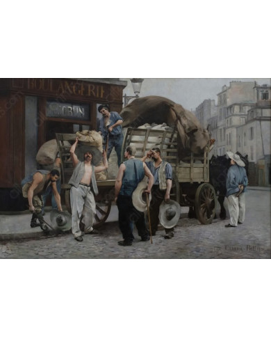 Louis Carrier-Belleuse,The flour carriers Louis Carrier-Belleuse,The flour carriers
