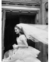 Martha Boss,vestida de novia,1952