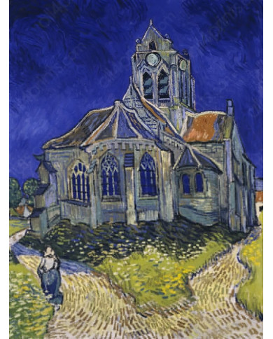 Vincent van Gogh,The Church at Auvers Vincent van Gogh,The Church at Auvers
