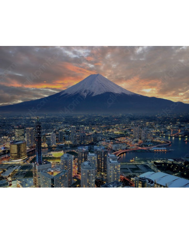 Yokohama junto al Monte Fuji,Japón Yokohama junto al Monte Fuji,Japón