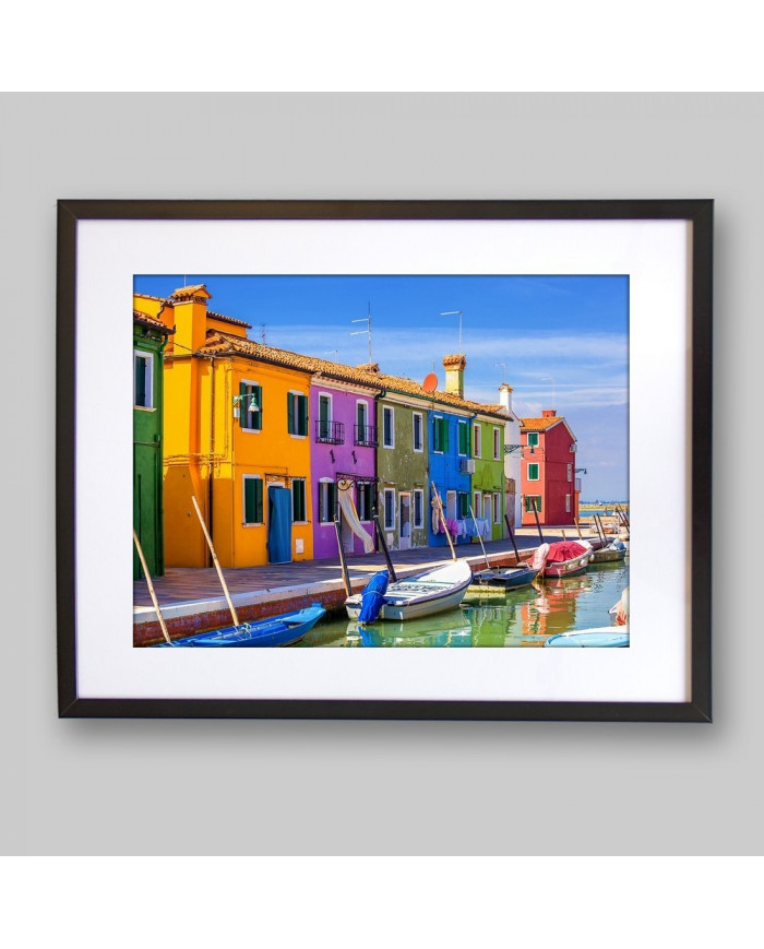 Casas de Burano,  Venecia, Italia