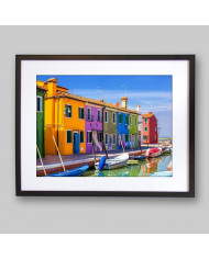 Casas de Burano,  Venecia, Italia