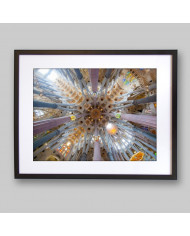 Interior de la Sagrada Familia, Gaudí, Barcelona, España