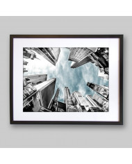 Vista de los rascacielos de Times Square,Nueva York, USA