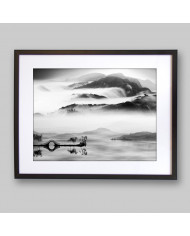 La niebla sobre el lago,China