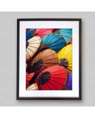 Paraguas artesanos,Laos