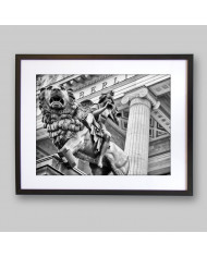 Estatua en el centro histórico de Berlín, Alemania