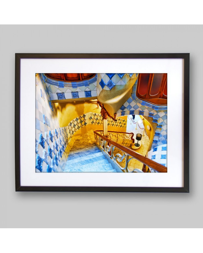 Interior de la Casa Batlló de Gaudí, Barcelona, España