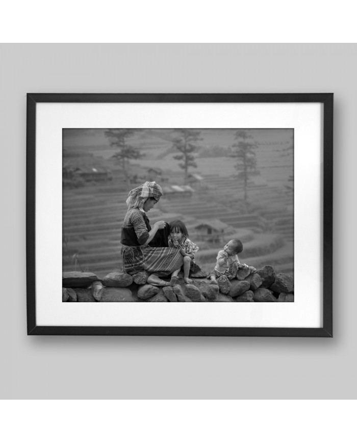 Trabajando en las terrazas de arroz, China