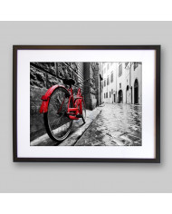 Bicicleta en el centro de la ciudad