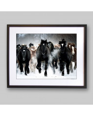 Caballos en invierno, Alaska