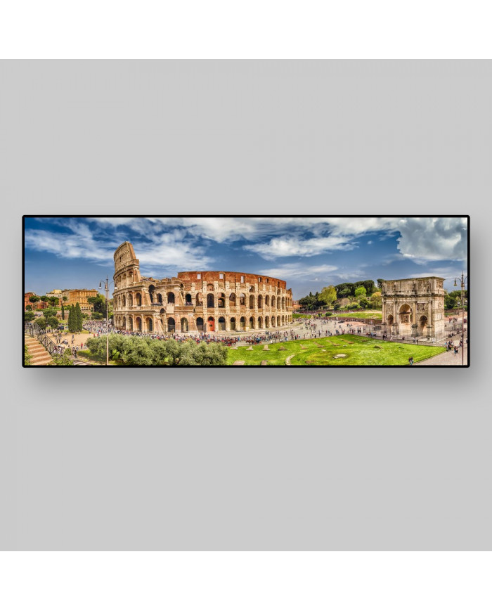 Coliseum junto al Arco de Constantino, Roma, Itaila