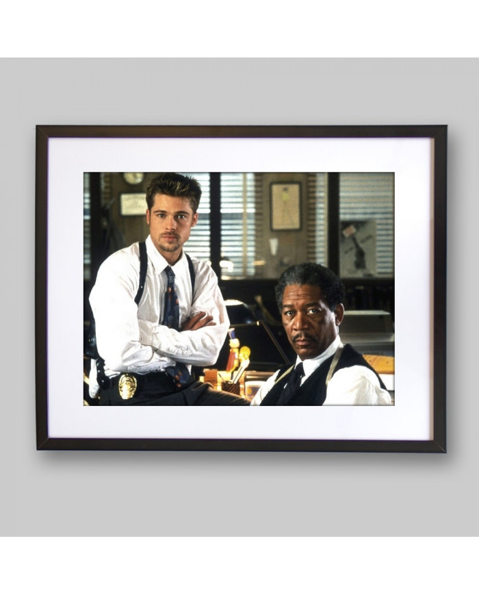 Brad Pitt & Morgan Freeman en Seven