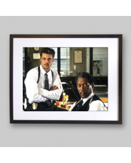 Brad Pitt & Morgan Freeman en Seven