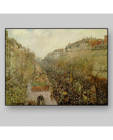 Camille Pissarro, Boulevard Montmartre Mardi Gras, 1897 Camille Pissarro, Boulevard Montmartre Mardi Gras, 1897