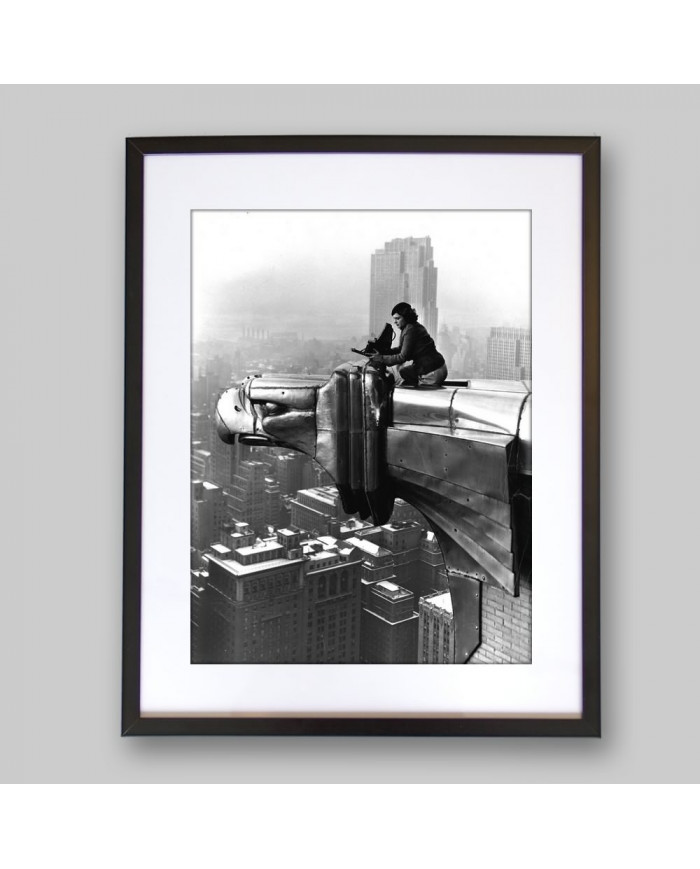 Margaret Bourke - White, top the Chrysler Building., New York, 1930