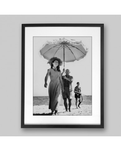 Pablo Picasso y Françoise Gilot, Golfe-Juan, 1948 Pablo Picasso y Françoise Gilot, Golfe-Juan, 1948