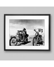 Dennis Hopper con Peter Fonda , en Easy Rider, 1969