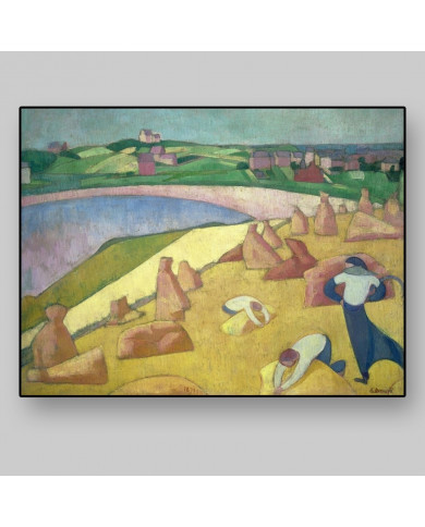 Emile Bernard, Emile Bernard, Moisson au bord de la mer, 1891 Emile Bernard, Emile Bernard, Moisson au bord de la mer, 1891