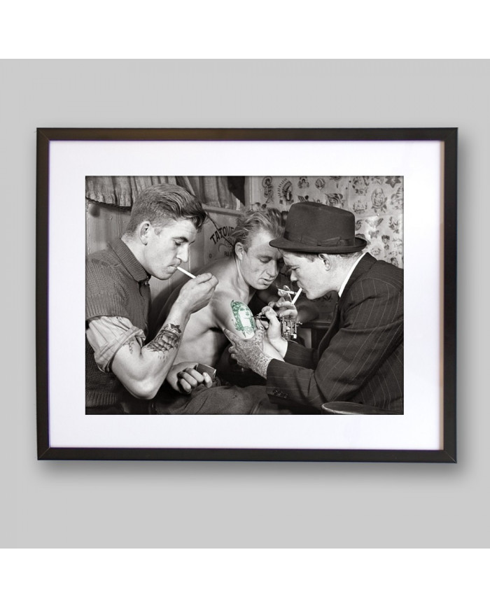 Escuela de tatuajes, Nueva York, 1950