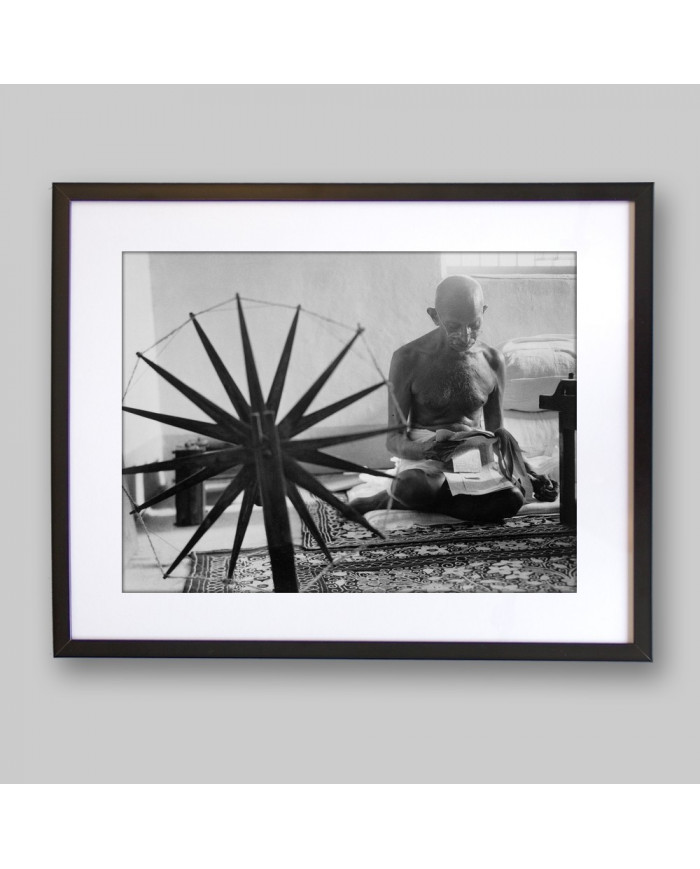 Ganhdi, horas antes de ser asesinado