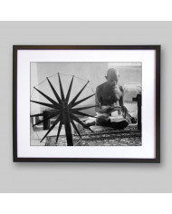 Ganhdi, horas antes de ser asesinado