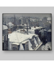 Gustave Caillebotte, Vue de toits (effet de neige)