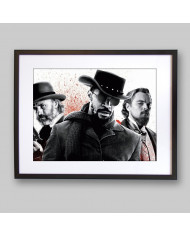 Leonardo DiCaprio, Jamie Foxx y Christoph Waltz en Django Unchained