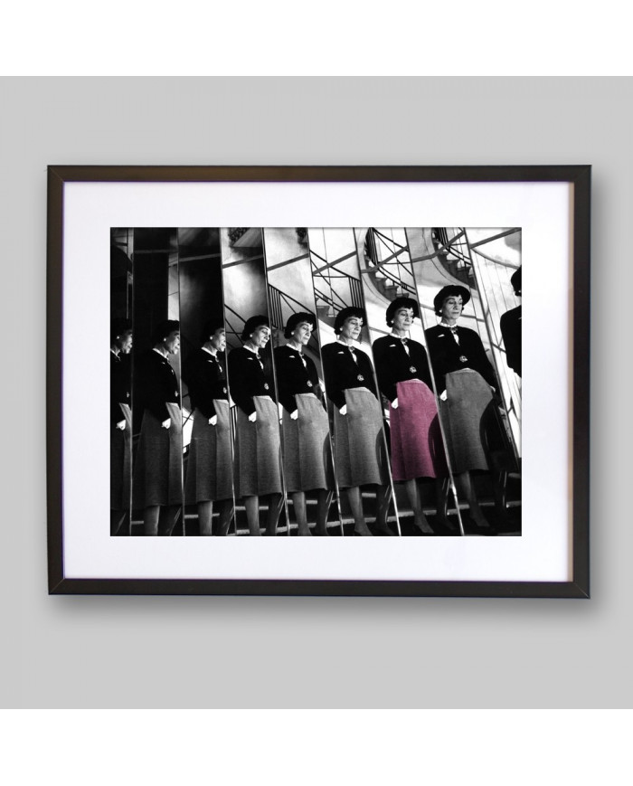 Mademoiselle Chanel in the staircase, 31 rue Cambon, Paris, 1954