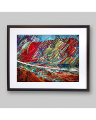 Parque Geológico Zhangye Danxia, Gansu, China.