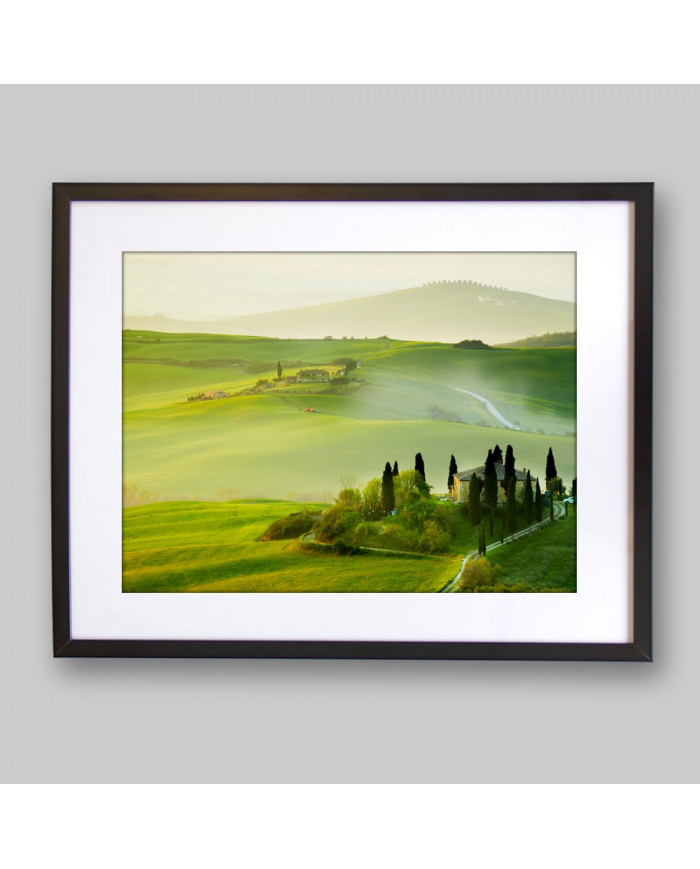 Paisaje de Toscana en primavera, Italia