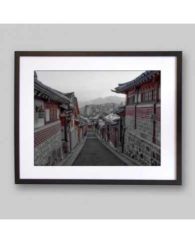 Vista del Seúl antiguo, Korea del Sur Vista del Seúl antiguo, Korea del Sur