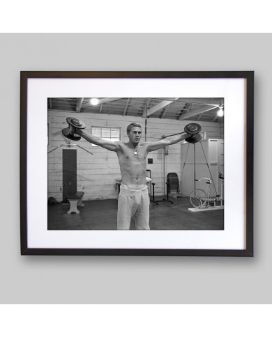 Steve Mcqueen en el gimnasio, 1963 Steve Mcqueen en el gimnasio, 1963