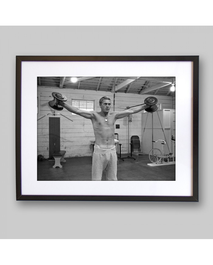 Steve Mcqueen en el gimnasio, 1963