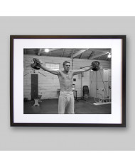 Steve Mcqueen en el gimnasio, 1963