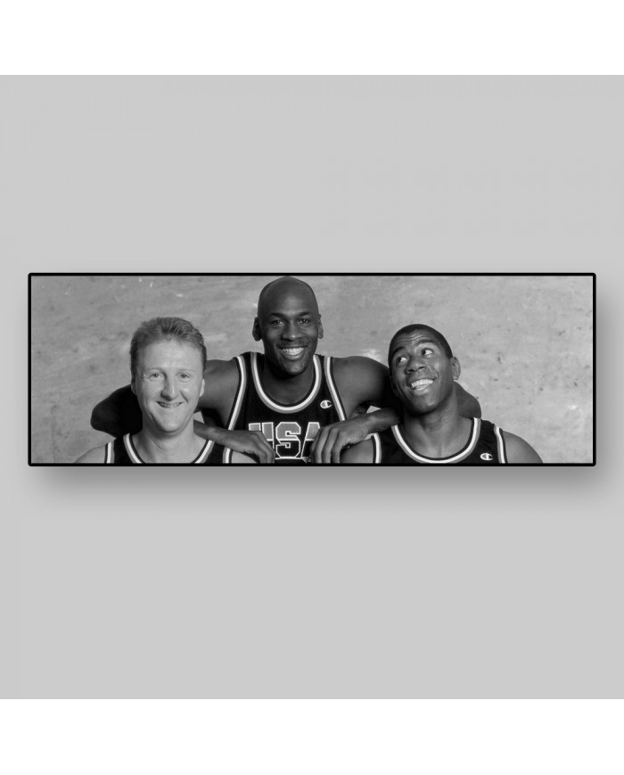 The Dream team Michael Jordan, Magic Jonhson, Larry Bird