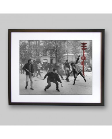 Revolución de Primavera, 6th arrondissement. Boulevard Saint Germain, París, Mayo 1968 Revolución de Primavera, 6th arrondissement. Boulevard Saint Germain, París, Mayo 1968