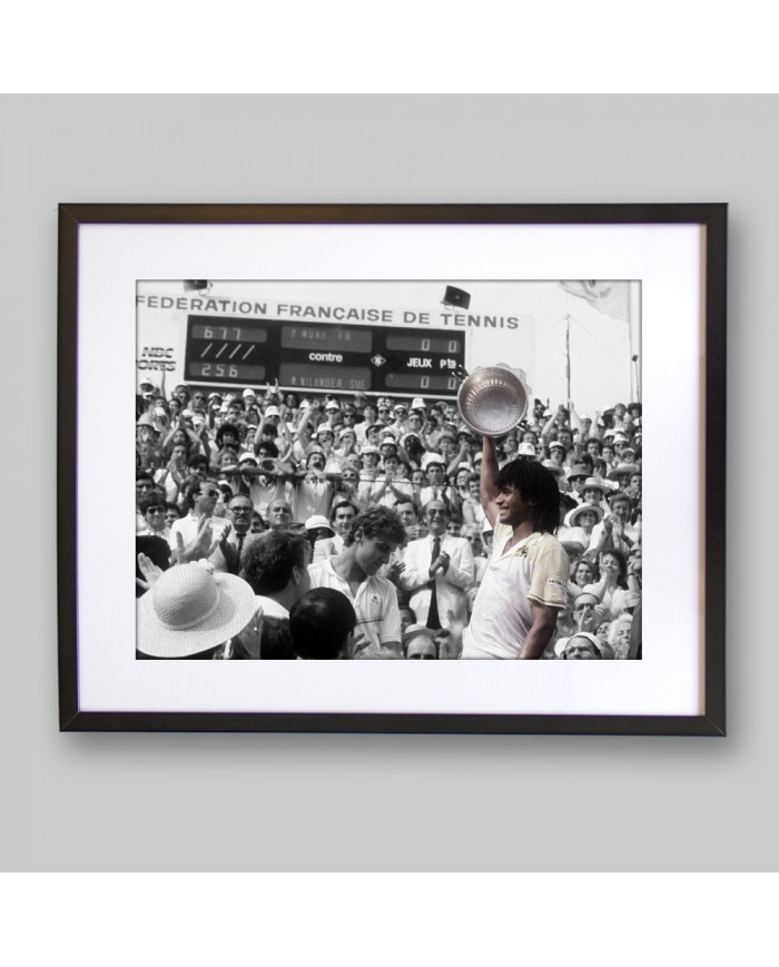 Yannick Noah, campeón de Roland Garros, París,  1983