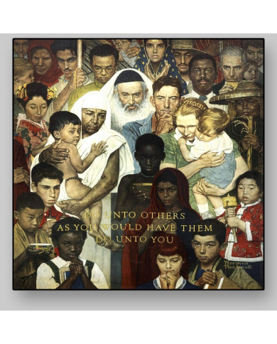 Norman Rockwell, The golden rule Norman Rockwell, The golden rule