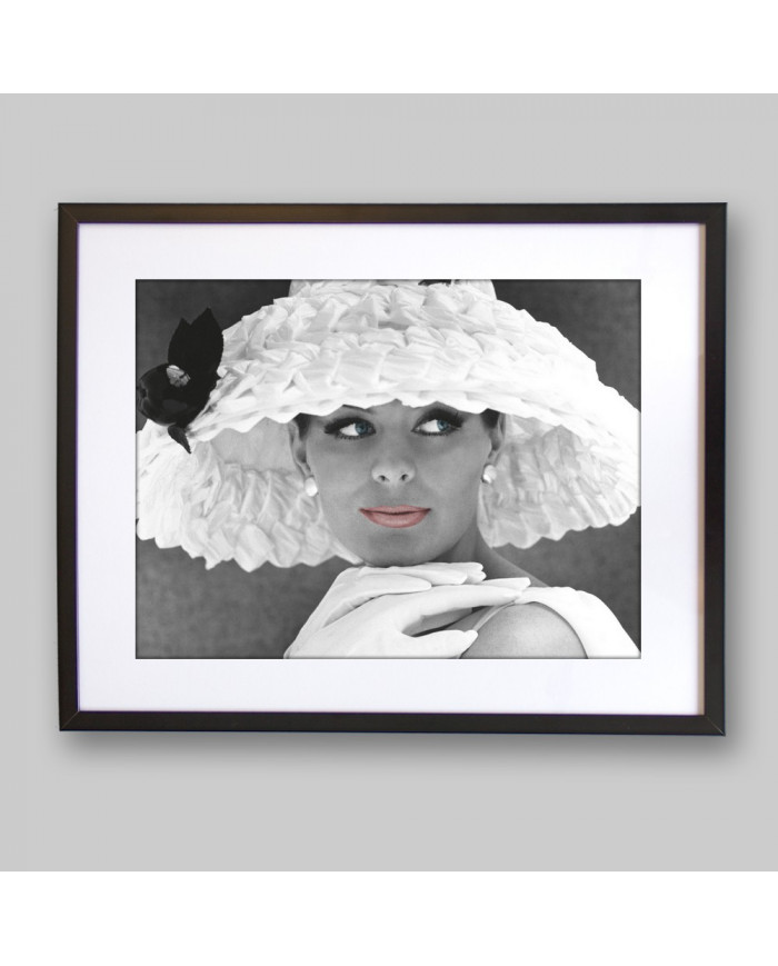 Modelo con sombrero,  1950s