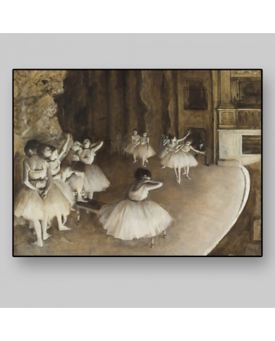 Edgar Degas,Rehearsal on Stage Edgar Degas,Rehearsal on Stage