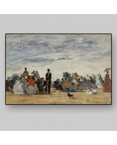 Eugène Boudin,The Beach at Trouville Eugène Boudin,The Beach at Trouville
