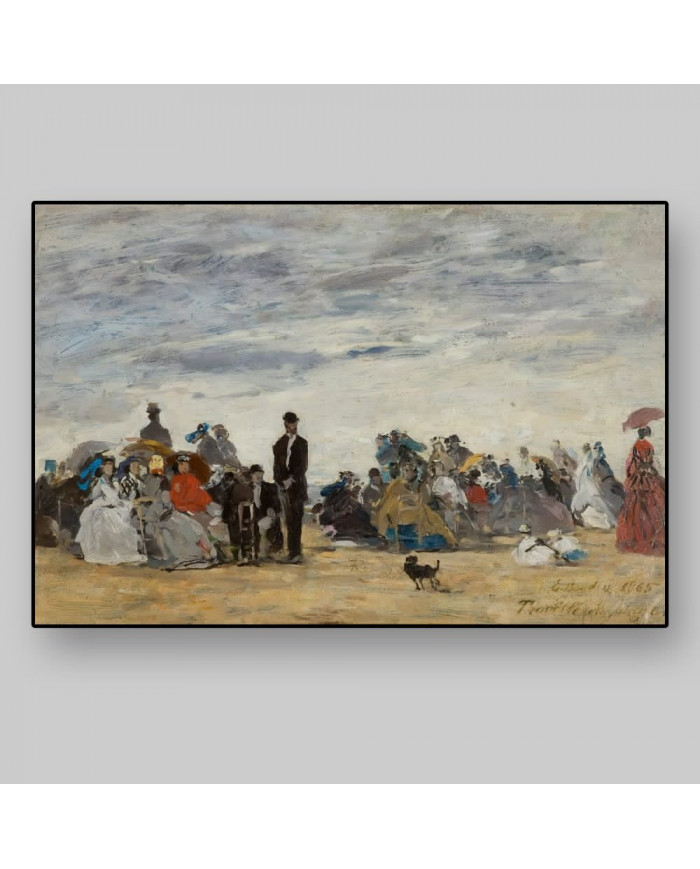 Eugène Boudin,The Beach at Trouville