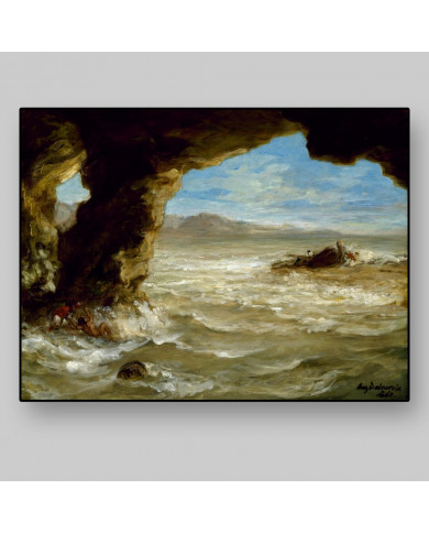 Eugene Delacroix,Shipwreck on the Coast Eugene Delacroix,Shipwreck on the Coast