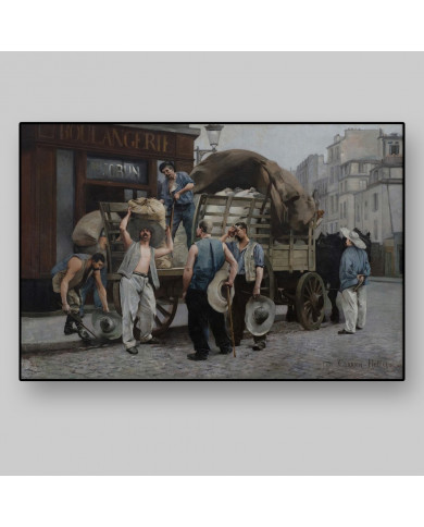 Louis Carrier-Belleuse,The flour carriers Louis Carrier-Belleuse,The flour carriers
